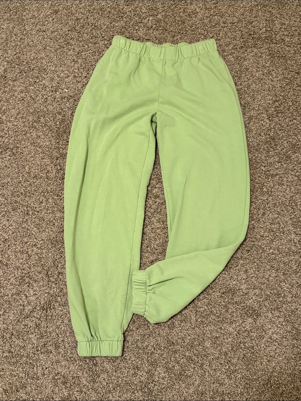 Brandy Melville Light Green Pull On Cozy Lounge Athleisure Sweatpants Joggers